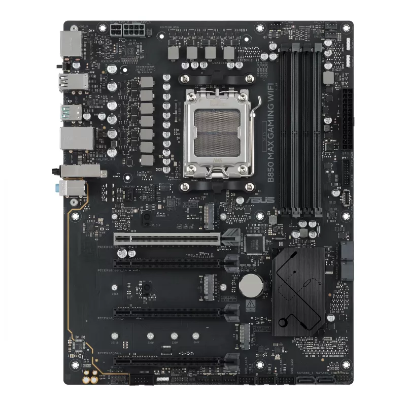 Placa base ASUS B850 MAX GAMING WIFI Socket AM5 ATX, AMD B850, DDR5, 4 DIMM, 256 GB, Wi‑Fi 6E, Ethernet 2.5Gb