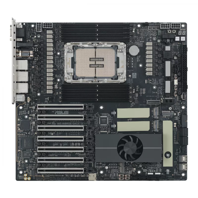 Placa base ASUS Pro WS W890E-SAGE SE — Intel W890, LGA 4710-2, EEB, 8x DIMM DDR5, Octa-Channel, 10GbE