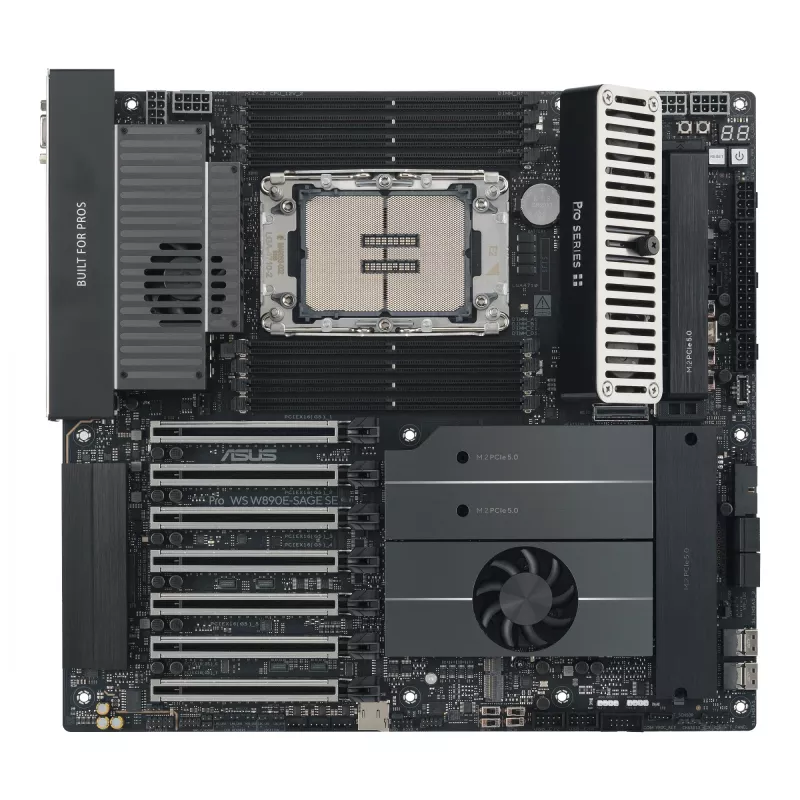 Placa base ASUS Pro WS W890E-SAGE SE — Intel W890, LGA 4710-2, EEB, 8x DIMM DDR5, Octa-Channel, 10GbE