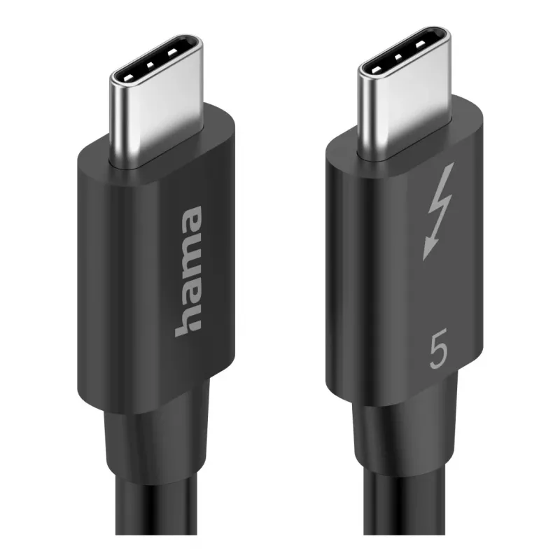 Hama Cable USB-C Thunderbolt 5 80 Gbit/s, 5 A, 240 W, 8K, 1 m