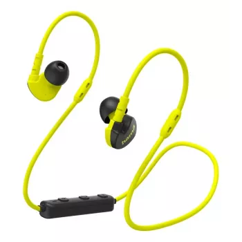Hama Freedom Athletics III auricular inalámbrico con gancho, in-ear deportivo Bluetooth negro, amarillo