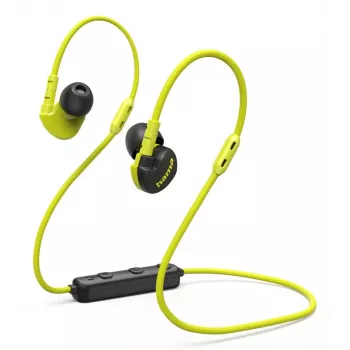 Hama Freedom Athletics III auricular inalámbrico con gancho, in-ear deportivo Bluetooth negro, amarillo
