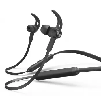 Hama Freedom Neck III auricular inalámbrico con gancho, in-ear deportivo Bluetooth negro