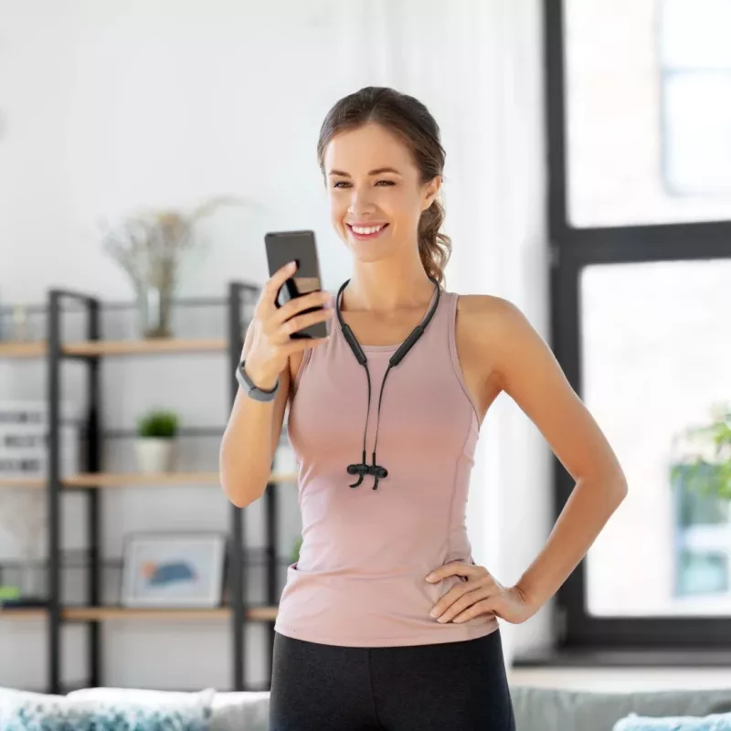Hama Freedom Neck III auricular inalámbrico con gancho, in-ear deportivo Bluetooth negro