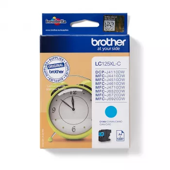 Brother LC-125XLC cartucho de tinta 1 ud. original cian
