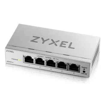 Switch Gigabit de escritorio gestionado L2 Zyxel GS1200-5V3 — 5 x RJ-45 10/100/1000, conmutación 10 Gbps
