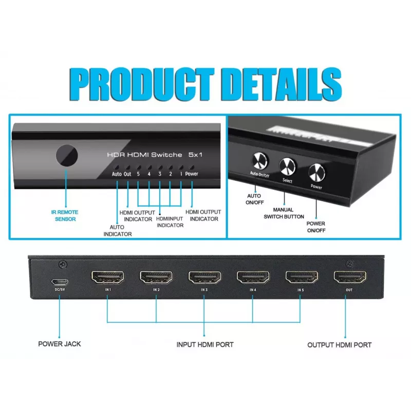 Equip 332726 conmutador de vídeo HDMI