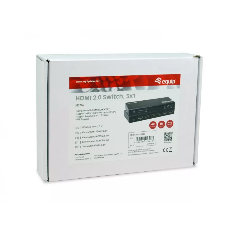 Equip 332726 conmutador de vídeo HDMI