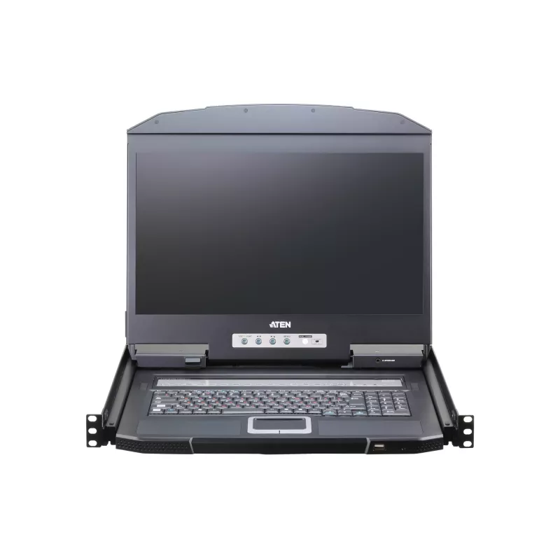 Consola de rack ATEN CL3116NX 47 cm (18,5 inch) LCD 1366x768 USB/PS2 VGA 1U metal/plástico negro