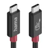 Cable USB-C Hama, E-Marker, USB4 Gen4, 80 Gbit/s, 5 A, 240 W, 1,00 m