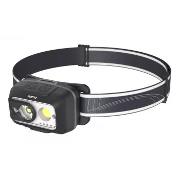 Linterna frontal Hama HL500-C negra, gris LED