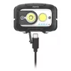 Linterna frontal Hama HL500-C negra, gris LED