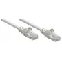 Cable de red Intellinet, Cat6, 10 m, gris, CCA, U/UTP, PVC, RJ45, contactos dorados, protección antienganches, funda protectora, garantía de por vida