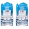 Cable de red patch Intellinet, Cat6, 10 m, azul, cobre, S/FTP, LSOH/LSZH, PVC, RJ45, contactos bañados en oro, protección antirrotura sin lengüeta, protegido, garantía de por vida
