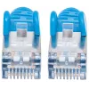 Cable de red patch Intellinet, Cat6A, 0,5 m, azul, cobre, S/FTP, LSOH / LSZH, PVC, RJ45, contactos bañados en oro, protección de lengüeta, protección de cable, garantía de por vida