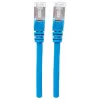 Cable de red patch Intellinet, Cat6A, 2 m, azul, cobre, S/FTP, LSOH/LSZH, PVC, RJ45, contactos bañados en oro, protección antirrotura sin lengüeta, moldeado, garantía de por vida