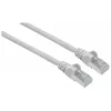 Cable de red patch Intellinet, cable Cat7/conector Cat6A, 0,25 m, gris, cobre, S/FTP, LSOH/LSZH, PVC, RJ45, contactos bañados en oro, protección de lengüeta, protección antirrotura moldeada, garantía de por vida