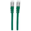 Cable de red patch Intellinet, cable Cat7/conector Cat6A, 3 m, verde, cobre, S/FTP, LSOH/LSZH, PVC, RJ45, contactos con baño de oro, sin lengüeta, con protección antirrotura, garantía de por vida