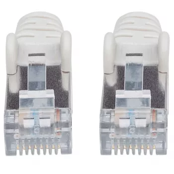 Cable de red patch Intellinet, cable Cat7/conector Cat6A, 5 m, gris, cobre, S/FTP, LSOH/LSZH, PVC, RJ45, contactos bañados en oro, sin lengüeta, con protección antirrotura, garantía de por vida