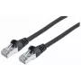 Cable de red patch Intellinet, cable Cat7/conector Cat6A, 7,5 m, negro, cobre, S/FTP, LSOH/LSZH, PVC, RJ45, contactos bañados en oro, sin lengüeta, con funda antirrotura, garantía de por vida