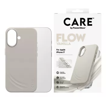 Funda PanzerGlass CARE by ® Feature FLOW Case Vanilla con MagSafe iPhone 17