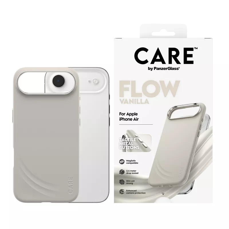 Funda PanzerGlass CARE by Feature FLOW Case Vanilla con MagSafe iPhone Air