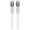 Cable de red patch Intellinet, cable Cat7/conector Cat6A, 3 m, blanco, cobre, S/FTP, LSOH/LSZH, PVC, RJ45, contactos bañados en oro, sin lengüeta, funda antipinzamiento, garantía de por vida