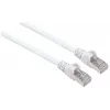 Cable de red patch Intellinet, Cat6, 2 m, blanco, cobre, S/FTP, LSOH/LSZH, PVC, RJ45, contactos bañados en oro, funda sin lengüeta, protegido, garantía de por vida