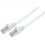 Cable de red patch Intellinet, Cat6, 3 m, blanco, cobre, S/FTP, LSOH / LSZH, PVC, RJ45, contactos bañados en oro, sin enganches, con funda, garantía de por vida