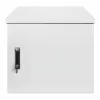 Intellinet 716109 armario mural industrial IP55 de 19 pulgadas con ventiladores integrados, 12U, 600 mm de profundidad, unidad de ventilación de dos ventiladores en el techo, resistente al polvo y al agua, montado, máx. 100 kg, con cerradura, gris claro R