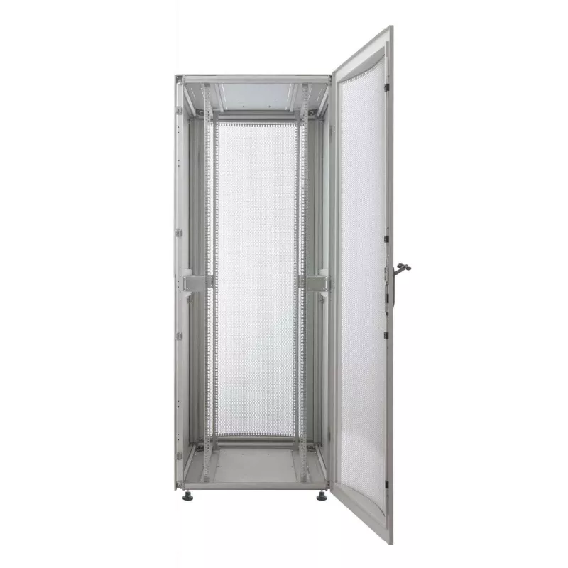Rack de servidores Intellinet de 19 pulgadas, autoportante (Premium), 26U, 600 x 1000 mm (ancho x prof.), gris, montado, máx. 2000 kg, cerradura de puerta multipunto, paneles laterales divididos (dos cerraduras por lado), profundidad útil 129 a 829 mm, IP20, rack, aluminio