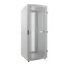 Rack de servidores Intellinet de 19 pulgadas, autoportante (Premium), 26U, 600 x 1000 mm (ancho x prof.), gris, montado, máx. 2000 kg, cerradura de puerta multipunto, paneles laterales divididos (dos cerraduras por lado), profundidad útil 129 a 829 mm, IP20, rack, aluminio