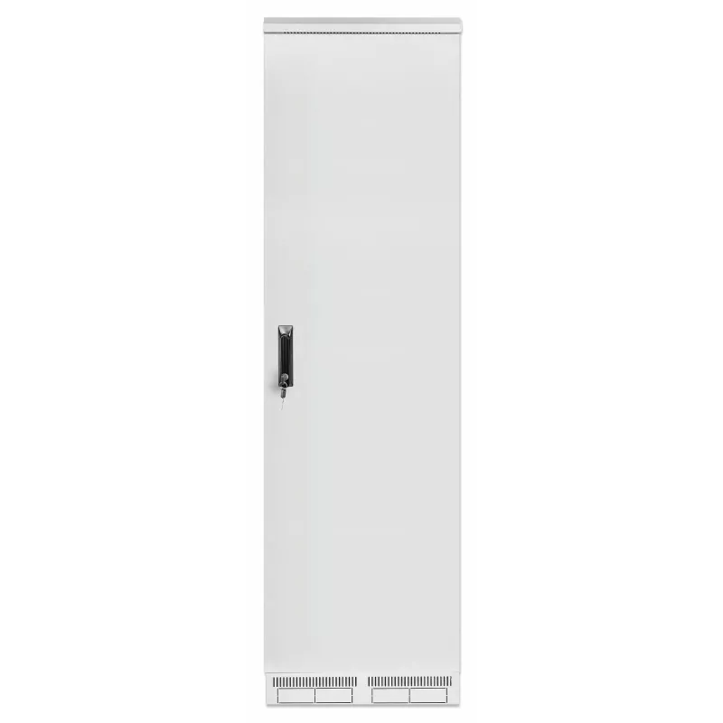 Intellinet 716147 IP55 armario de red de 19 pulgadas, 42U, 800 mm (31,5 pulgadas) de profundidad, hasta 1000 kg, con cerradura, gris
