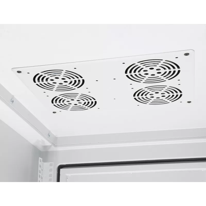 Intellinet 716147 IP55 armario de red de 19 pulgadas, 42U, 800 mm (31,5 pulgadas) de profundidad, hasta 1000 kg, con cerradura, gris