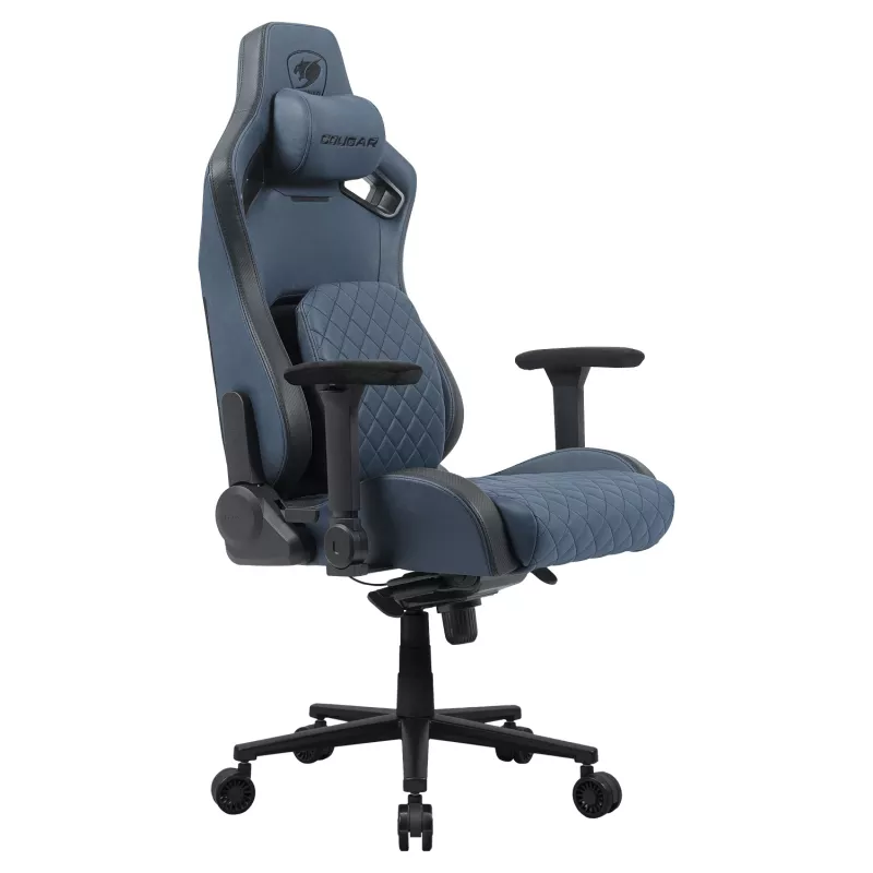 Silla gamer universal Cougar CGR-DSF-BUB — asiento acolchado, carga máx. 150 kg, B760 x T690 x H1295 mm, navy