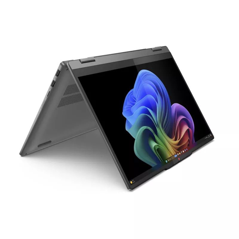 Lenovo IdeaPad 5 2-in-1 14Q8X9 Copilot+ PC Snapdragon X1-26-100 Híbrido (2 en 1) 35,6 cm (14 inch) táctil WUXGA 16 GB LPDDR5x-SDRAM 1 TB SSD Wi-Fi 7 (802.11be) Windows 11 Home alemán gris