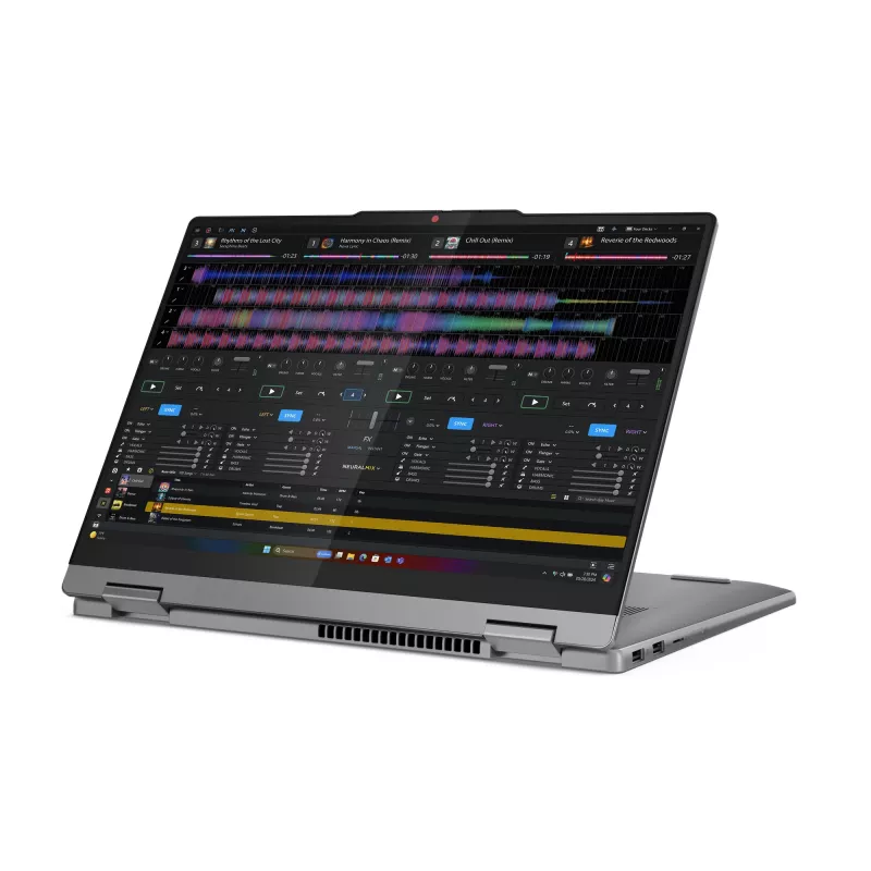 Lenovo IdeaPad 5 2-in-1 14Q8X9 Copilot+ PC Snapdragon X1-26-100 Híbrido (2 en 1) 35,6 cm (14 inch) táctil WUXGA 16 GB LPDDR5x-SDRAM 1 TB SSD Wi-Fi 7 (802.11be) Windows 11 Home alemán gris