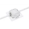 Toma de pared Intellinet RJ45 blindada Cat6a 10G de 2 puertos para empotrar con marco embellecedor, STP, blanco señal RAL9003