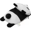 Cartera LAUT MAGMOJI — cartera compatible con MagSafe con diseño de panda, ABS/peluche/tela/metal/nailon, negro y blanco