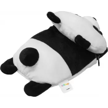 Cartera LAUT MAGMOJI — cartera compatible con MagSafe con diseño de panda, ABS/peluche/tela/metal/nailon, negro y blanco