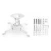 Hama 00220879 Soporte de proyector para techo blanco