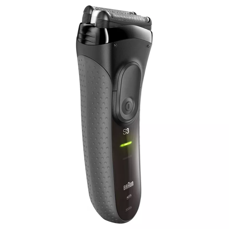 Braun Series 3 Series 3000 Afeitadora, Afeitadora de lámina, Negro, 2 SensoFoil, LED, Funcionamiento, Red/Batería