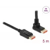 Cable DisplayPort DeLOCK 87057 8K 60Hz 5m Conector macho a conector macho 90° en ángulo