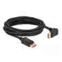 Cable DisplayPort DeLOCK 87057 8K 60Hz 5m Conector macho a conector macho 90° en ángulo