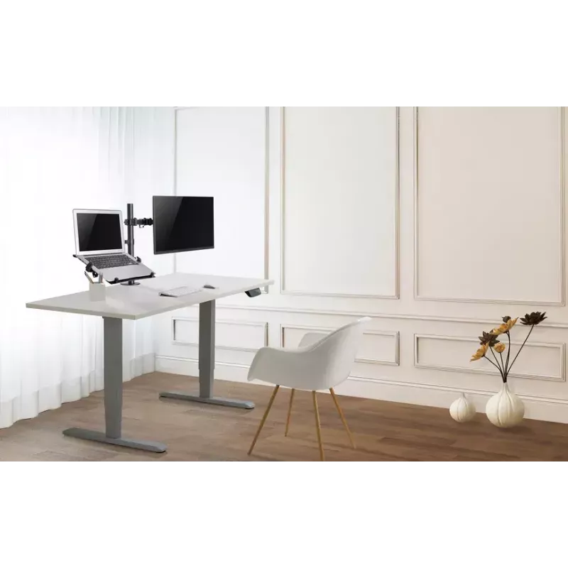 Equip Soporte de mesa con doble brazo articulado para monitor y portátil de 13 a 32 pulgadas
