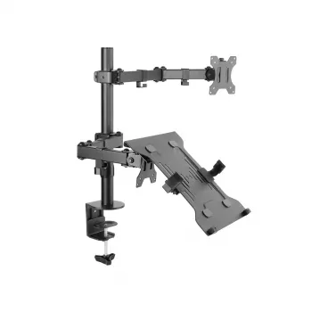 Equip Soporte de mesa con doble brazo articulado para monitor y portátil de 13 a 32 pulgadas