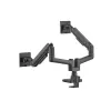 Equip Soporte de mesa para doble monitor Heavy-Duty de 17-35 pulgadas, Negro
