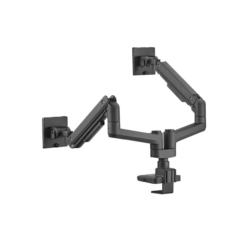Equip Soporte de mesa para doble monitor Heavy-Duty de 17-35 pulgadas, Negro