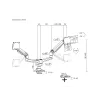 Equip Soporte de mesa para doble monitor Heavy-Duty de 17-35 pulgadas, Negro