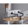 Equip Soporte de mesa para doble monitor Heavy-Duty de 17-35 pulgadas, Negro